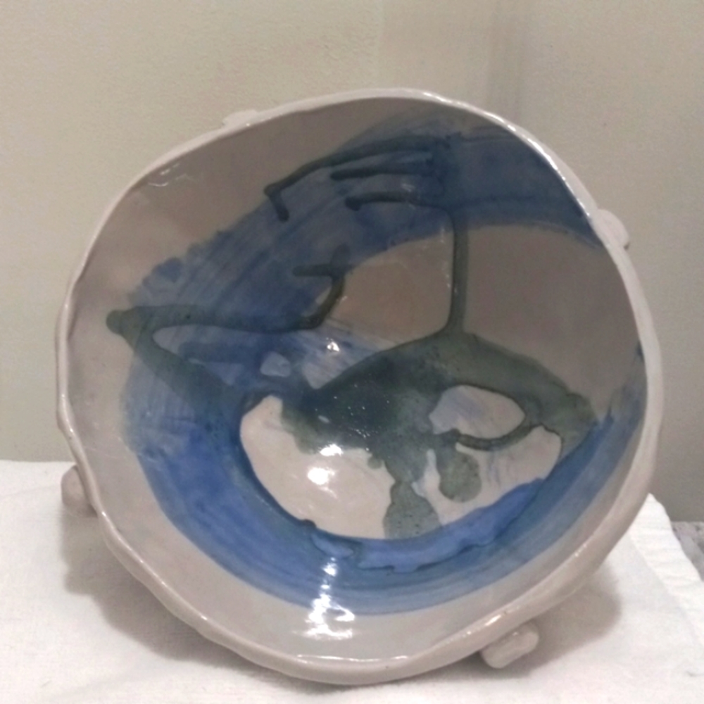 Hand Painted 2015 Kansas City  Pottery Bowl